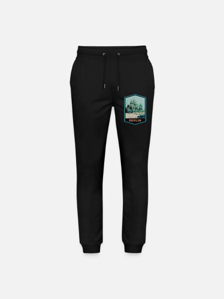 Illustration Dome of Berlin Cathedral - Stanley/Stella Mover Unisex Organic Jogging Trousers - black