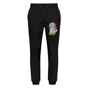 Katze Weihnachten Paket - Stanley/Stella Unisex Bio Jogginghose Mover  - Schwarz - Vorne - Marisol (170cm) & Nik (191cm)