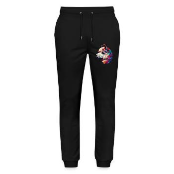 Alpaka - Stanley/Stella Unisex Bio Jogginghose Mover  - Schwarz - Vorne - Marisol (170cm) & Nik (191cm)