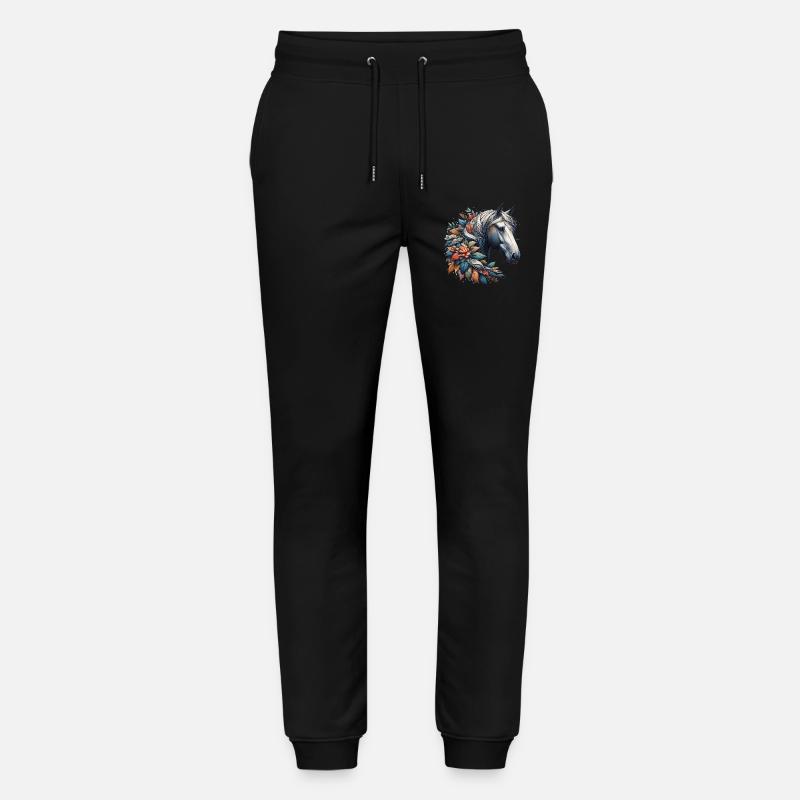 Pferd - Stanley/Stella Unisex Bio Jogginghose Mover  - Schwarz
