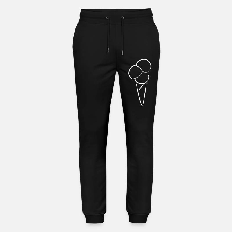 Eiscreme Zeichnung - Stanley/Stella Unisex Bio Jogginghose Mover  - Schwarz