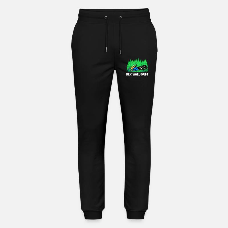 Lumberjack Chainsaw Tree Statement Lumberjack - Stanley/Stella Mover Unisex Organic Jogging Trousers - black