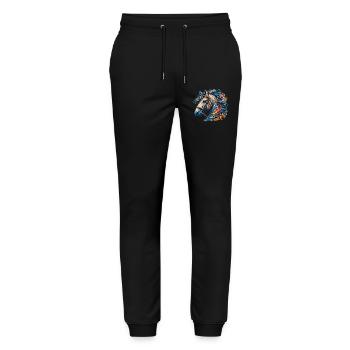 Pferd - Stanley/Stella Unisex Bio Jogginghose Mover  - Schwarz - Vorne - Marisol (170cm) & Nik (191cm)