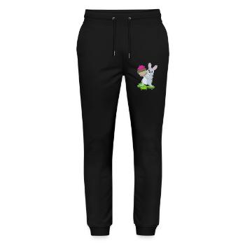 Bunny Cupcake - Stanley/Stella Mover Unisex Organic Jogging Trousers - black - Front - Marisol (170cm) & Nik (191cm)