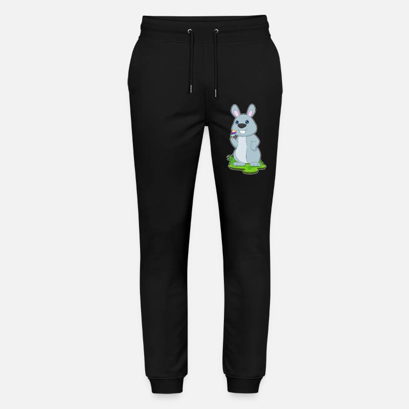 Hase Eis am Stiel - Stanley/Stella Unisex Bio Jogginghose Mover  - Schwarz