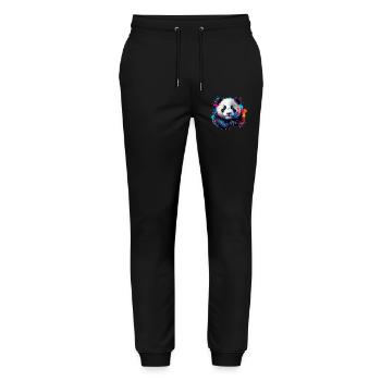 Panda - Pantalon de jogging bio MOVER Stanley/Stella unisexe - noir - Devant - Marisol (170cm) & Nik (191cm)