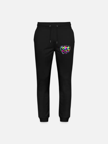 Panda Graffiti Kunst Street Art Sketch Urban - Stanley/Stella Unisex Bio Jogginghose Mover  - Schwarz