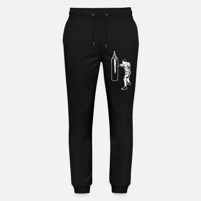 Dessin de boxe - Pantalon de jogging bio MOVER Stanley/Stella unisexe - noir