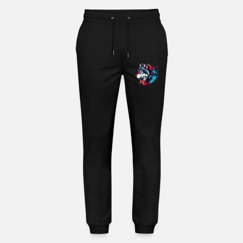 Wolf - Stanley/Stella Unisex Bio Jogginghose Mover  - Schwarz