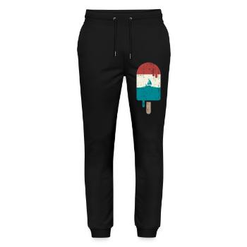 Eis am Stiel - Stanley/Stella Unisex Bio Jogginghose Mover  - Schwarz - Vorne - Marisol (170cm) & Nik (191cm)