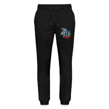 Zebra - Stanley/Stella Unisex Bio Jogginghose Mover  - Schwarz - Vorne - Marisol (170cm) & Nik (191cm)