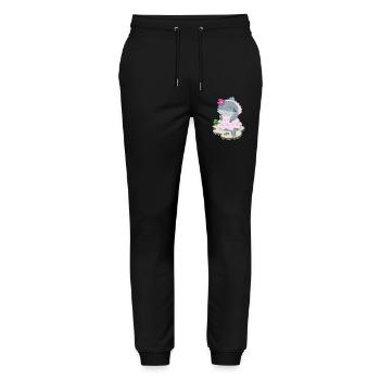 Shark Bridal Veil Wedding - Stanley/Stella Mover Unisex Organic Jogging Trousers - black - Front - Marisol (170cm) & Nik (191cm)