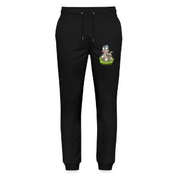 Snake Glasses - Stanley/Stella Mover Unisex Organic Jogging Trousers - black - Front - Marisol (170cm) & Nik (191cm)