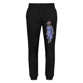 Zombie Halloween Haarschleife - Stanley/Stella Unisex Bio Jogginghose Mover  - Schwarz - Vorne - Marisol (170cm) & Nik (191cm)