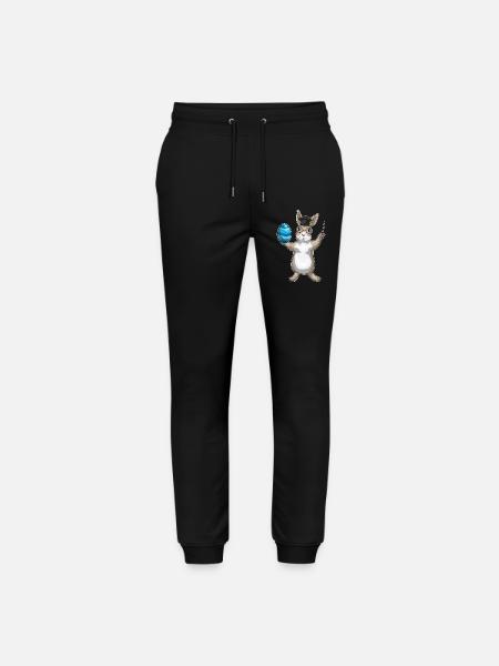Bunny Easter Teacher - Stanley/Stella Mover Unisex Organic Jogging Trousers - black