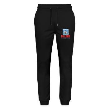 Billard ist meine Droge - Stanley/Stella Unisex Bio Jogginghose Mover  - Schwarz - Vorne - Marisol (170cm) & Nik (191cm)