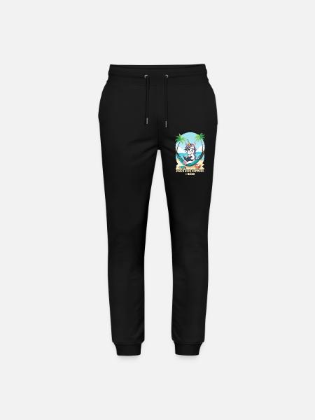 Einhorn mit Buch - Stanley/Stella Unisex Bio Jogginghose Mover  - Schwarz