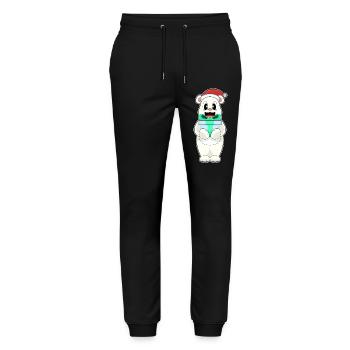Eisbär Weihnachten Paket - Stanley/Stella Unisex Bio Jogginghose Mover  - Schwarz - Vorne - Marisol (170cm) & Nik (191cm)
