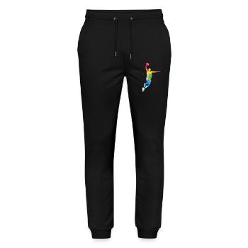 BASKETTEUR COOL BUNT BASKET-BALL - Pantalon de jogging bio MOVER Stanley/Stella unisexe - noir - Devant - Marisol (170cm) & Nik (191cm)
