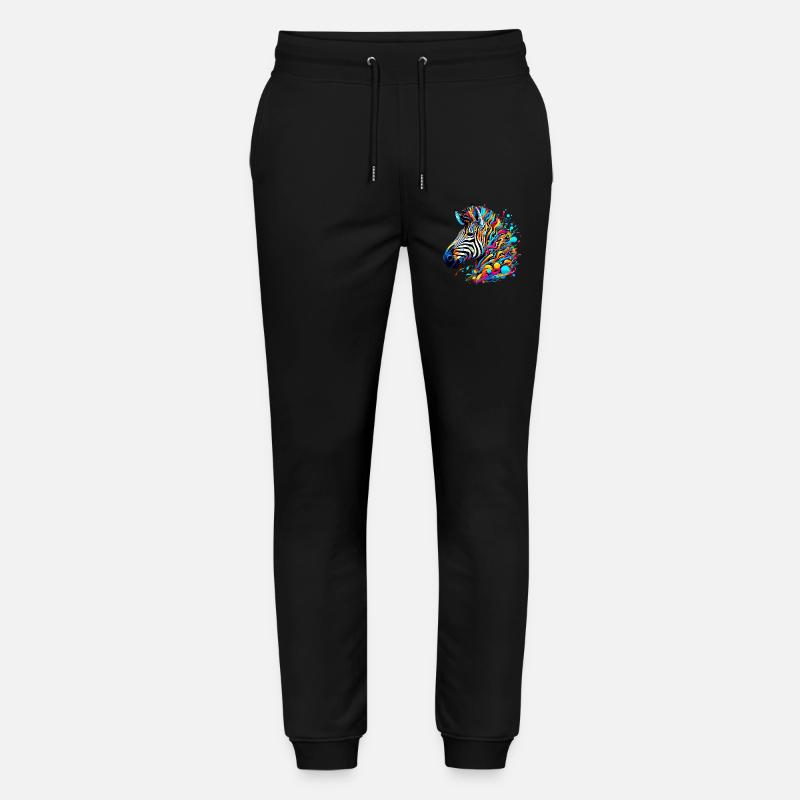 Zebra - Stanley/Stella Mover Unisex Organic Jogging Trousers - black