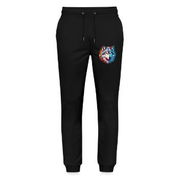 Wolf - Stanley/Stella Mover Unisex Organic Jogging Trousers - black - Front - Marisol (170cm) & Nik (191cm)