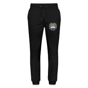 Wolf - Stanley/Stella Unisex Bio Jogginghose Mover  - Schwarz - Vorne - Marisol (170cm) & Nik (191cm)