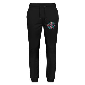 Turtle - Stanley/Stella Mover Unisex Organic Jogging Trousers - black - Front - Marisol (170cm) & Nik (191cm)