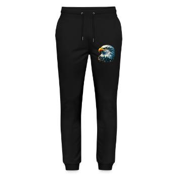 Aigle - Pantalon de jogging bio MOVER Stanley/Stella unisexe - noir - Devant - Marisol (170cm) & Nik (191cm)
