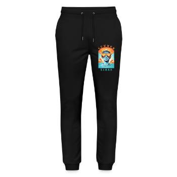 Cool hipsters - Stanley/Stella Mover Unisex Organic Jogging Trousers - black - Front - Marisol (170cm) & Nik (191cm)