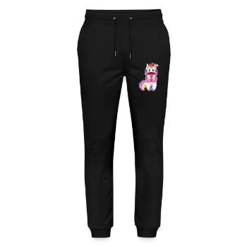 Unicorn Christmas Package - Stanley/Stella Mover Unisex Organic Jogging Trousers - black - Front - Marisol (170cm) & Nik (191cm)