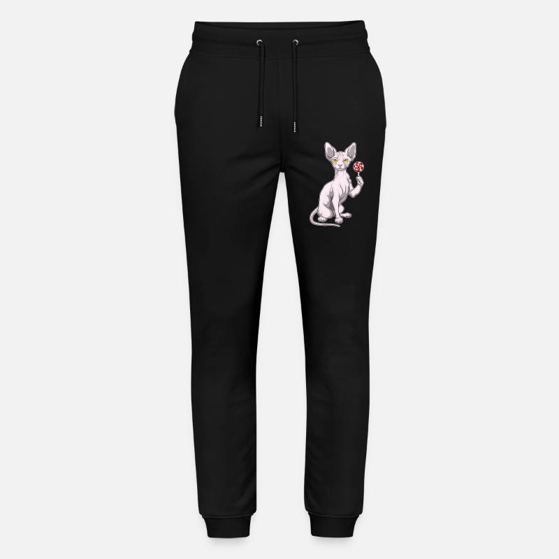 Sucette Chat Sphynx - Pantalon de jogging bio MOVER Stanley/Stella unisexe - noir