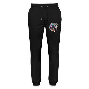 Cheval - Pantalon de jogging bio MOVER Stanley/Stella unisexe - noir - Devant - Marisol (170cm) & Nik (191cm)