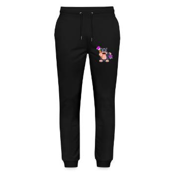 Maulwurf Maler Pinsel Malen - Stanley/Stella Unisex Bio Jogginghose Mover  - Schwarz - Vorne - Marisol (170cm) & Nik (191cm)