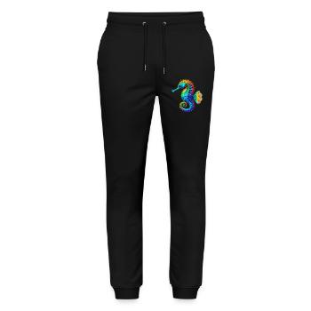 Seahorse - Stanley/Stella Mover Unisex Organic Jogging Trousers - black - Front - Marisol (170cm) & Nik (191cm)