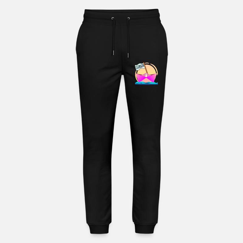 FEHMARN OSTSEEINSEL BOOTFAHREN - Stanley/Stella Unisex Bio Jogginghose Mover  - Schwarz