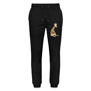 Giraffe Cake - Stanley/Stella Mover Unisex Organic Jogging Trousers - black - Front - Marisol (170cm) & Nik (191cm)