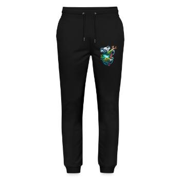 Koala - Pantalon de jogging bio MOVER Stanley/Stella unisexe - noir - Devant - Marisol (170cm) & Nik (191cm)