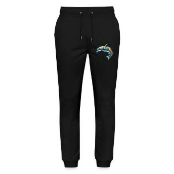 Dolphin - Stanley/Stella Mover Unisex Organic Jogging Trousers - black - Front - Marisol (170cm) & Nik (191cm)