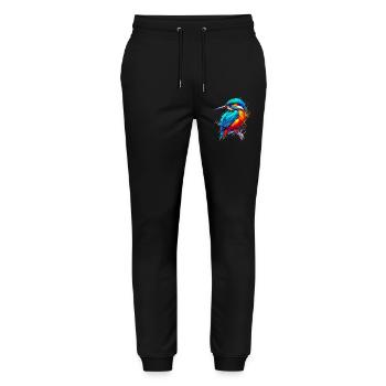 Martin-pêcheur - Pantalon de jogging bio MOVER Stanley/Stella unisexe - noir - Devant - Marisol (170cm) & Nik (191cm)