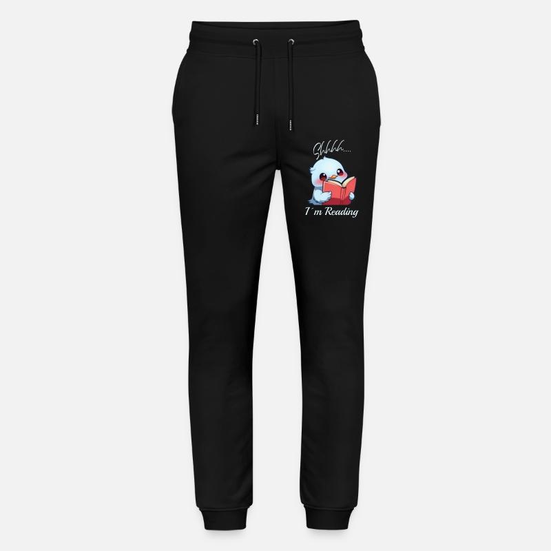 Oiseau avec livre - Pantalon de jogging bio MOVER Stanley/Stella unisexe - noir