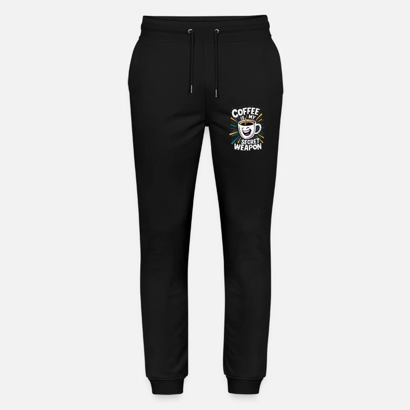 Lustige Kaffeetasse Spruch - Stanley/Stella Unisex Bio Jogginghose Mover  - Schwarz