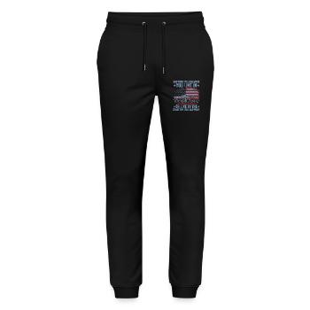 Support The Country You Live In The Country You - Stanley/Stella Mover Unisex Organic Jogging Trousers - black - Front - Marisol (170cm) & Nik (191cm)