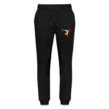 Gymnast Gymnastics Gymnastics Club Gymnastics Gymnastics - Stanley/Stella Mover Unisex Organic Jogging Trousers - black - Front - Marisol (170cm) & Nik (191cm)