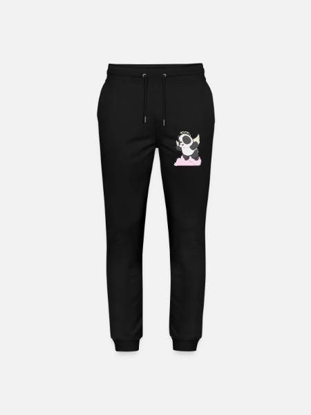 Panda Angel Wings - Stanley/Stella Mover Unisex Organic Jogging Trousers - black