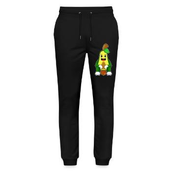 Avocado Basketball Player Basketball - Stanley/Stella Mover Unisex Organic Jogging Trousers - black - Front - Marisol (170cm) & Nik (191cm)