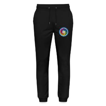 Circle of fish underwater and sun - Stanley/Stella Mover Unisex Organic Jogging Trousers - black - Front - Marisol (170cm) & Nik (191cm)