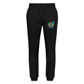 Kolibri - Stanley/Stella Unisex Bio Jogginghose Mover  - Schwarz - Vorne - Marisol (170cm) & Nik (191cm)