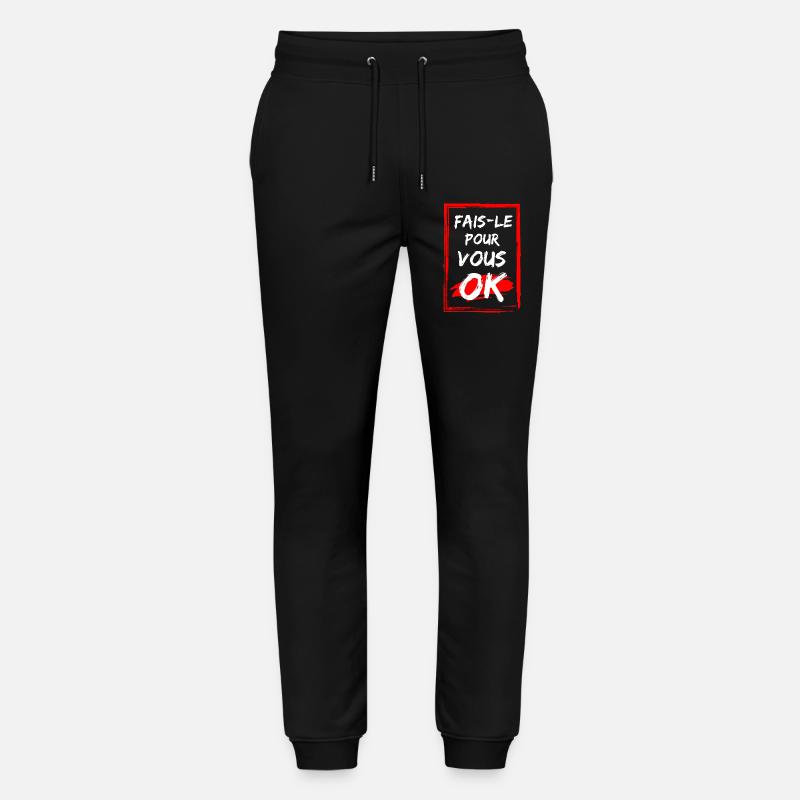 Affirming pattern with energetic style - Stanley/Stella Mover Unisex Organic Jogging Trousers - black