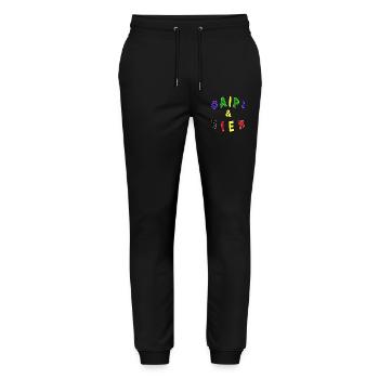 Brasilien Deutsch-Brasilianer Bier Geschenk - Stanley/Stella Unisex Bio Jogginghose Mover  - Schwarz - Vorne - Marisol (170cm) & Nik (191cm)