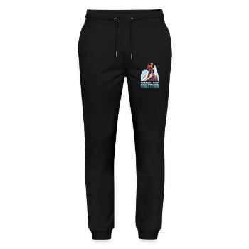 Naturgewalt Freiheit - Stanley/Stella Unisex Bio Jogginghose Mover  - Schwarz - Vorne - Marisol (170cm) & Nik (191cm)